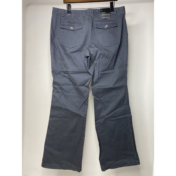 Banana Republic Factory Ryan Fit Pants Women's 14 Black Cotton Straight NWT NEW - Picture 5 of 7